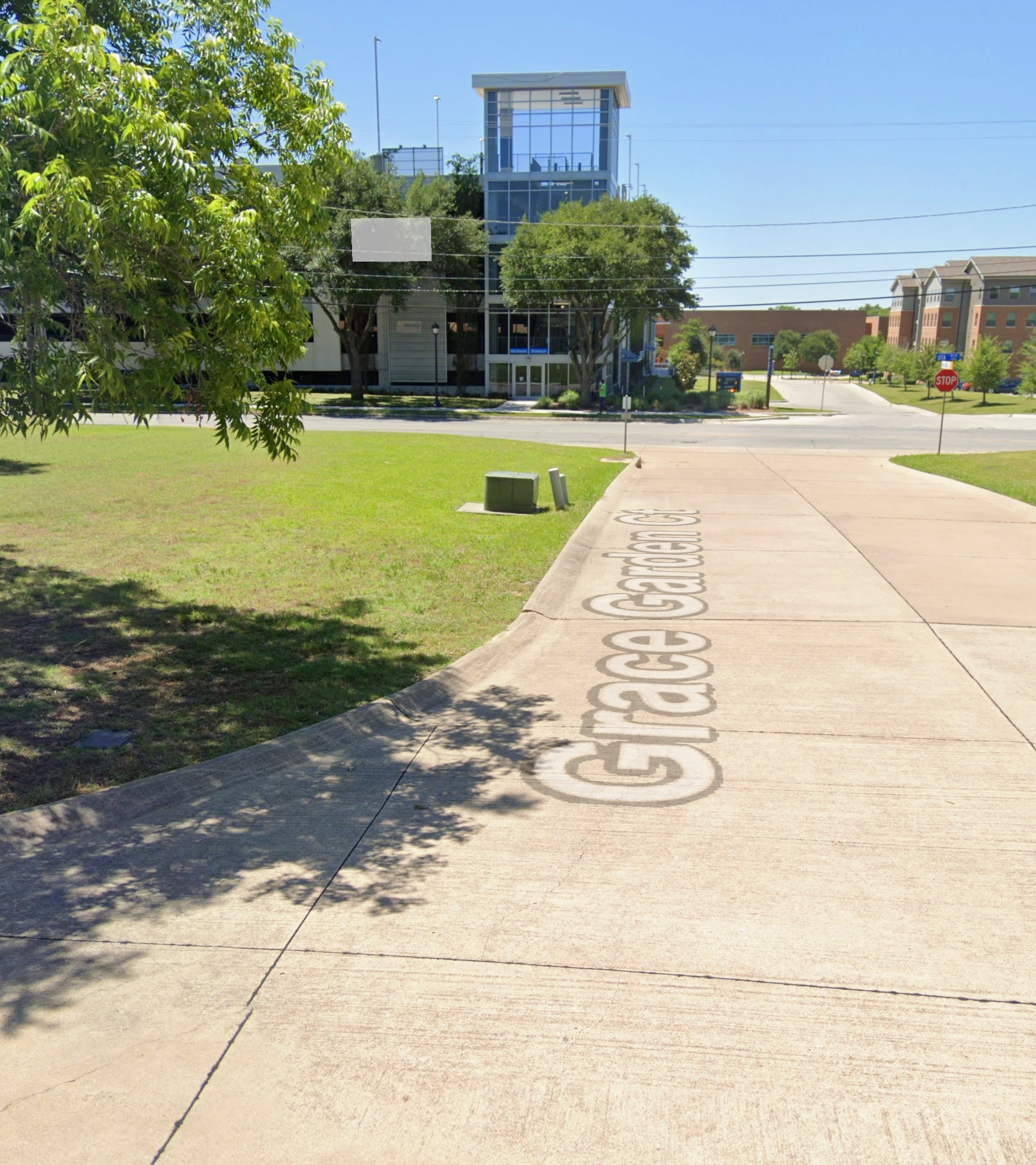 Drive Way next to West Campus Garage UTA