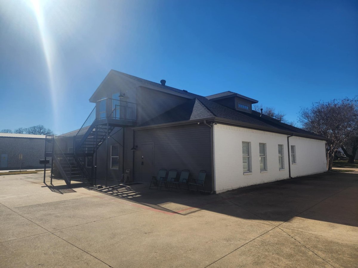 Spacious parking lot in downtown Dallas
